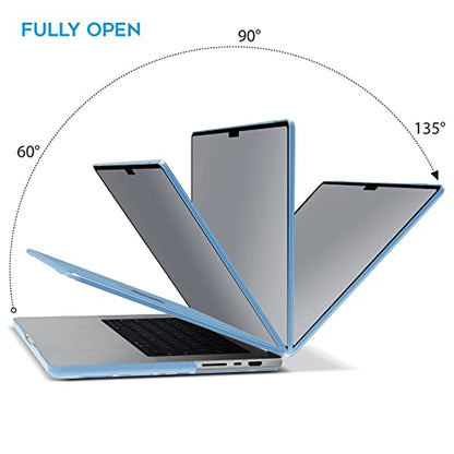 IBENZER Compatible with MacBook Pro 14 Inch Case 2026 2025 2024 2023 2022 M5 M4 M3 M2 M1 A3434 A3112 A3185 A3401 A2918 A2992 A2779 A2442 Mac Pro/Max,HardShellCase&KeyboardCover,AiryBlue,T14ARBL+1 - color: Airy Blue, size: For Macbook Pro 14" with Touch ID