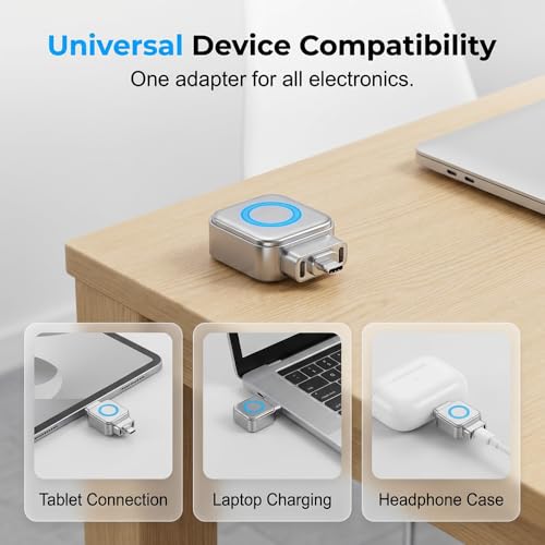 Smart Auto Stop Charging Adapter, Auto Power-Off Fast Charging Adapter, Fast 140W Auto Cut-Off Charger Protector with AI Full-Charge Disconnect, for USB C Cable Phone Laptop (Silver 2PCS) - color: Silver 2PCS