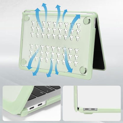 MOSISO Compatible with MacBook Air 13 inch Case M1 2018-2021, Sage Green | Reduces-Fingerprints with Soft TPU Bumper Shell&Keyboard Cover for MacBook Air 13.3 M1, 2021 2020 2019 2018 A2337 A2179 A1932 - color: Sage Green