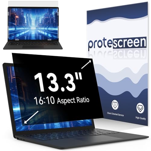 13.3 Inch Laptop Privacy Screen Compatible with Lenovo Hp Dell Acer Asus Thinkpad Envy Xps, 16:10 Aspect Removable Anti Glare Blue Light Filter Protector,13 in Computer Monitor Privacy Shield - size: [1 PACK] 13.3" Privacy Screen (16:10)