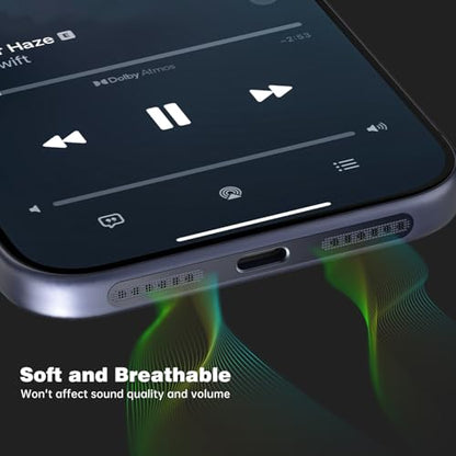 10PCS Speaker Cover Dust Mesh for iPhone 17 Pro Max / 17/17 Pro/Air / 16 / 16E / 16 Plus, Apple iPhone 16 Pro /16 Pro Max Anti Dust Proof Adhesive Earpiece Cover Protector - Blue