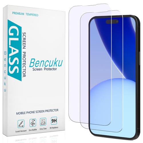 (2 Pack) Screen Protector Designed for iPhone 14 Pro Max 6.7-inch Anti Blue Light Tempered Glass Film, Easy to Install, Bubble Free - size: iPhone 14 Pro Max 6.7-inch