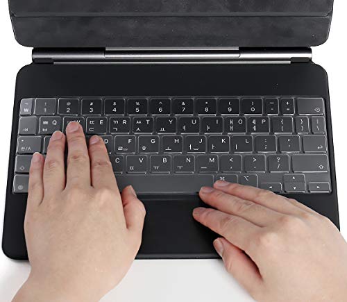 CaseBuy Ultra Thin Keyboard Cover for Apple iPad Air 11-inch(M2 2024) & iPad Air 5th 4th Gen & 2022 M2 iPad Pro 11 inch with Magic Keyboard(4th 3rd 2nd Generation), US Keyboard Layout - size: iPad Pro 11 Magic Keyboard (4th 3rd 2nd Gen)
