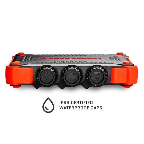 Dark Energy Poseidon XL Indestructible Portable Charger | 27,000 mAh High Capacity Power Bank | Fast Charging USB-C and USB-A Ports, IP68 Waterproof, Made for Outdoor Adventures Off The Grid