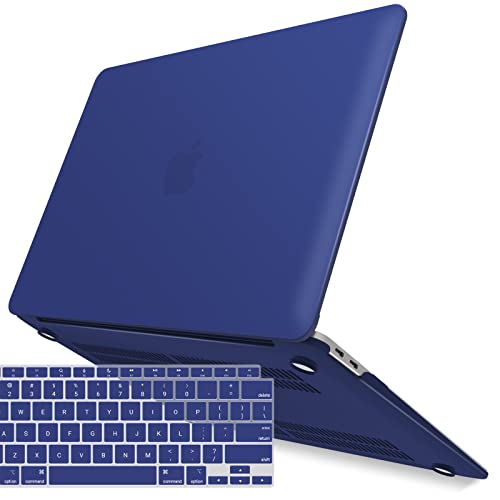 IBENZER Compatible with New MacBook Air 13 inch Case 2022 2021 2020 M1 A2337 A2179 A1932, Plastic Hard Shell Case with Keyboard Cover for Mac Retina Display with Touch ID, Turkish Blue, MMA-T13TUBL+1 - color: Turkish Blue