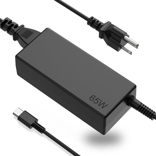 65W USB C Charger Replacement for Lenovo ThinkPad X1 X13 T14 T15 E14 E15 T480s T490 E480 Yoga 7i 9i Thinkbook 13s 14 15 16 Plus G4 Fast Charging Type C Laptop Power Cord Adapter - color: Black4