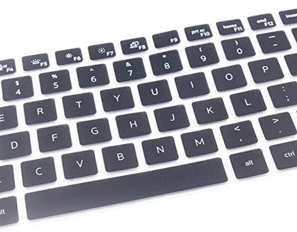 Silicone Keyboard Cover Skin Compatible for Dell Latitude 14" 5420 5430 5431 7410 7420 7430, Dell Latitude 15.6" 7520, Dell Latitude 9000 9510 9520 9420 9430 Laptop (Black) - color: Black