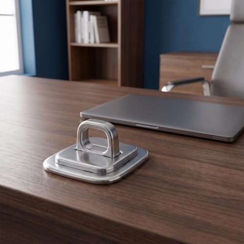 Laptop Security Cable Lock Anchor Plate, Anti-Theft Password Combination Desk Mount Base, Universal Laptop and Computer Lock Accessory for Office and Travel Use