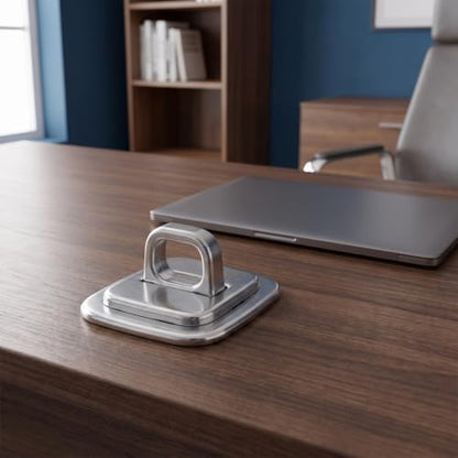 Laptop Security Cable Lock Anchor Plate, Anti-Theft Password Combination Desk Mount Base, Universal Laptop and Computer Lock Accessory for Office and Travel Use