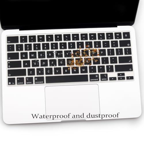 Keyboard Cover for 2026 New MacBook Neo 13 inch with Apple A18Pro Chip/A3404, MacBook Neo 13.0'' A18 Pro Accessory, US Layout Keyboard Skin-Black - color: Black