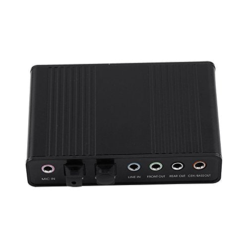 USB Audio Adapter External Sound Card with SPDIF Digital Audio Sound Cards 6 Channel 5.1 Surround USB Sound Card with Line in External Sound Card Exwindows 10