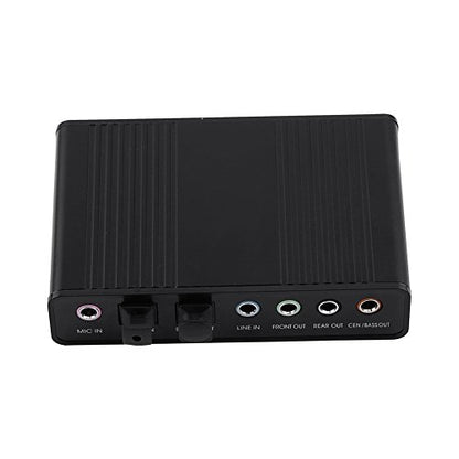 USB Audio Adapter External Sound Card with SPDIF Digital Audio Sound Cards 6 Channel 5.1 Surround USB Sound Card with Line in External Sound Card Exwindows 10