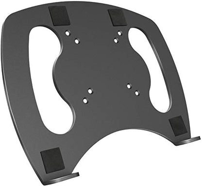 Laptop Tray Steel Notebook Holder for Monitor VESA Mount Stand Fits VESA 100x100 mm Mounting Holes with M4 Screws, 22lbs Capacity with Vented Cooling Platform