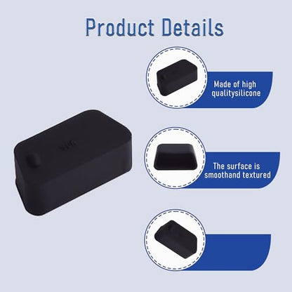 10 PCS VGA/DB9 Port Anti-dust Plugs, Silicone Covers Caps Stoppers, Port Protector for RS232, HDB15, DB9, 0.59 x 0.28 (LxW) - size: VGA/DB9/Black/10 PCS