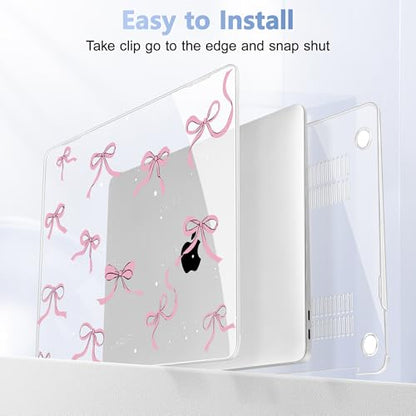 May Chen Compatible with MacBook Air 13 inch Case 2022 2021, 2020-2018 Release Model: M1 A2337 A2179 A1932, Plastic Hard Shell Case Cover for Mabook Air 13 inch with Retina Dispaly, Star Bow - color: Star Bow