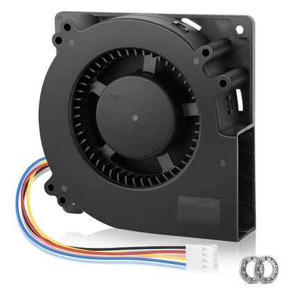 120mm x 32mm Dual Ball 4Pin DC Computer Centrifugal Blower Fan 12V PWM Big Airflow for DIY Air Exhaust Vent Cooling - style: 12V 4PIN