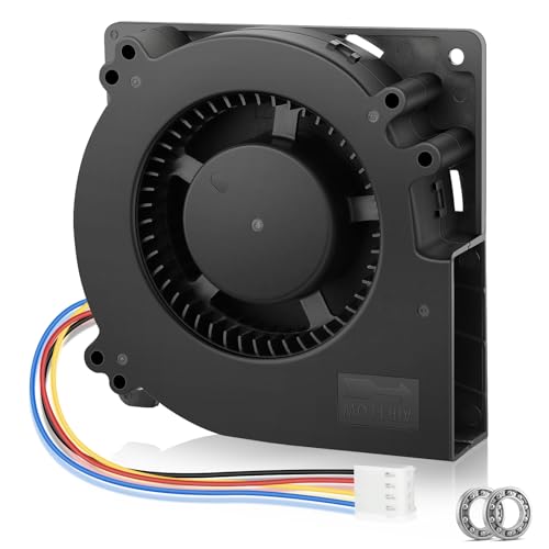 120mm x 32mm Dual Ball 4Pin DC Computer Centrifugal Blower Fan 12V PWM Big Airflow for DIY Air Exhaust Vent Cooling - style: 12V 4PIN