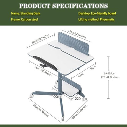 Movable Home Sofa Side Table, Computer Desk with Motherboard, Tilt Reading Desk with Bezel, Height Adjustable Stand Table