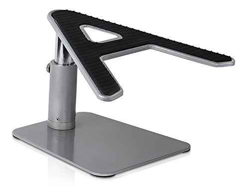 Mount-It! Adjustable Height Laptop Stand for Desk, Ergonomic Laptop Riser for 11–15 Inch Laptops, Tilted Desktop Lift with Anti-Slip Platform, Up to 33 lbs