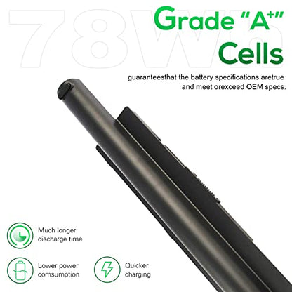 84WH M200 M205 PA3727U-1BRS PA3535U-1BRS Battery for Toshiba Satellite A200 A205 A210 A300 A305 A350 A505 A505-S6005 A505-S6980 L305 L300 L450 L455 L450D L500 L505 PABAS098 PABAS099 PABAS174 - size: 9.07*2.05*0.83inch