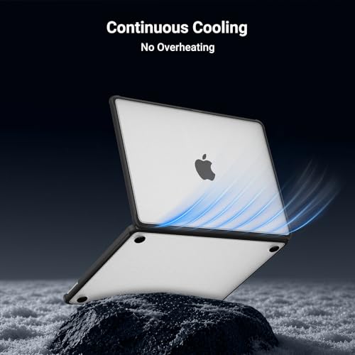 MOSISO Compatible with MacBook Neo Case 13 inch 2026 A3404 A18 Pro Chip | Reinforced Anti-Crack Matte Finish Seamlessly Closes Scratch & Fingerprint Protective Hard Shell with TPU Bumper, Black