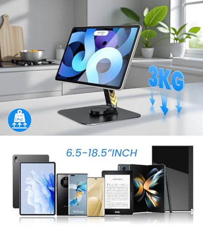 Adjustable Portable Magnetic Monitor/iPhone/Tablet Stand Magnetic Quick-Release - Foldable 10.1 10.5 11 11.6 12 12.5 15.6 17 17.3 18 18.5 inch Portable Monitor iPad Air mini Pro Samsung POS, Kindle
