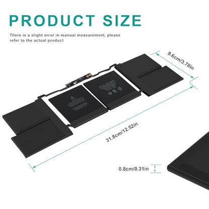 Futurebatt A2113 A2141 Battery Compatible with MacBook Pro 16-inch A2141，Release 2020 2019 EMS 3347 MVVJ2xx/A MVVK2xx/A MVVL2xx/A MVVM2xx/A - size: A2113 14.88 5.98 0.79in
