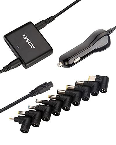 90W Universal Laptop Car Charger Ultra Small AC Cigarette Lighter Adapter with USB A Port 5v 2.4a Compatible for Asus, Hp, compaq, IBM, Gateway, Toshiba, Lenovo, Samsung, Ultrabook, and More