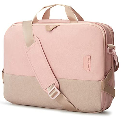 BAGSMART Laptop Bag for Women, 15.6 Inch Laptop Briefcase, RFID Blocking Laptop Case, Computer Bag Shoulder Messenger Bag