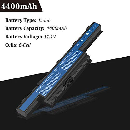 AS10D31 AS10D51 Notebook Battery Replacement Compatible with Acer Aspire 5253 5251 5336 5349 5551 5552 5560 5733 5733Z 5740 5735 5735Z, Gateway NV55C NV50A NV53A NV59C