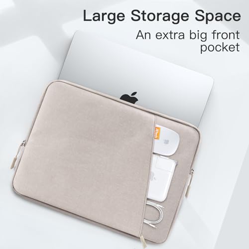 JETech Laptop Sleeve for MacBook Neo (A18 Pro), 14-InchMacBook Air/Pro, MacBook Pro M1-M5 2021-2026, Waterproof Bag Case with Pocket, Compatible with 14 Inch Notebook (Starlight) - color: Starlight, size: 14-Inch