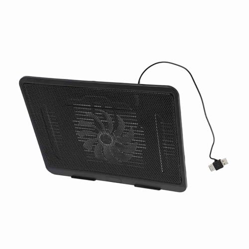 Laptop Cooling Pad,Portable Slim Quiet USB Powered Laptop Cooling Fan Stand Gaming and RGB Laptop Cooler for Improving Computer Heat Dissipation ﻿ (Black) - color: Black