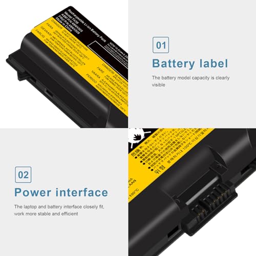 Fancy Buying 70+ 57Wh Laptop Battery for Lenovo IBM Thinkpad T430 T430i T530 T530i W530 W530i L430 L530 SL430 SL530 45N1007 45N1006 (0a36303 70+) - size: 9.64*3.74*0.2inch T430