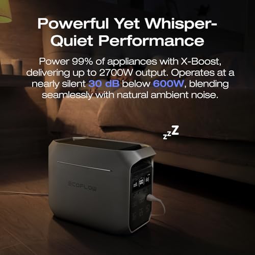 EF ECOFLOW Portable Power Station DELTA 3 Plus 1024Wh with Extra Battery | Expand Capacity from 1024Wh to 2048Wh, 1800W AC/140W USB-C Output, Solar Generator for Emergency, Home Backup, Camping - style: DELTA 3 Plus with Extra Battery