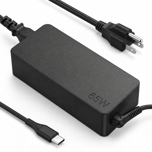 Replacement for 65W Lenovo Laptop Charger USB C,for Yoga/Thinkpad Type C | 65W USB C Laptop Charger For ThinkPad X1 E16 E14 T14 Yoga 7i 9i T480s T490 E480 Thinkbook 13s 14 15 16 Plus G4