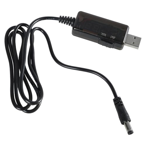 USB Adapter Converter Cable DC5V 9V 12V with 8 Plugs for Router Fan Charging Bank Portable - color: Adjustable 9 12V lin