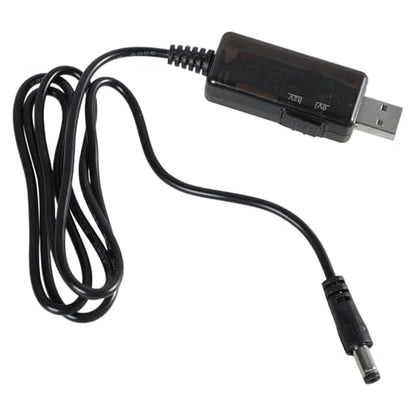 USB Adapter Converter Cable DC5V 9V 12V with 8 Plugs for Router Fan Charging Bank Portable - color: Adjustable 9 12V lin