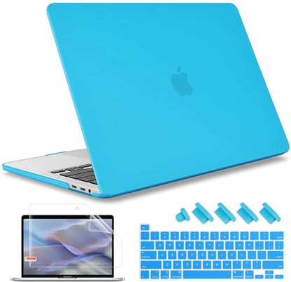 May Chen for MacBook Pro 16 Inch 2019 Release Model:A2141,Hard Shell Case Cover Screen Protector & Keyboard Cover for MacBook Pro 16 Retina with Touch ID & Touch Bar - Light Blue - color: Light blue