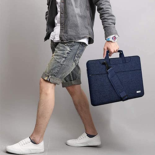 Hseok Laptop Shoulder Bag 15 15.6 16 Inch Briefcase,Compatible MacBook Pro/Neo 16",MacBook Air/Pro 15,XPS 15/16 and most 15.6-16 and Most 15-16 Notebooks,Spill-Resistant Handbag,Dark Blue - color: Dark Blue, size: 15-16 inch