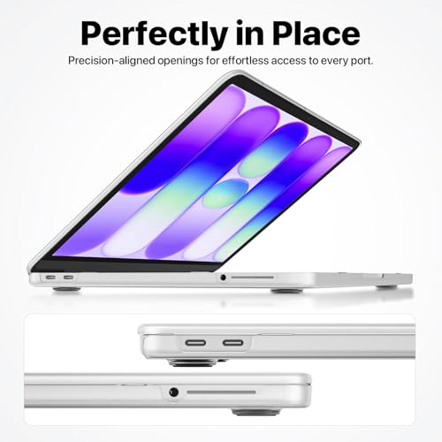 for MacBook Neo Case 13 inch 2026 | Scratch & Fingerprint Resistant 100% Match Official Color | Matte Hard Shell Clear Cover for A3404 - Matte Clear | Scratch & Fingerprint Resistant | Perfect Fit | 100% Match Official Color | Matte Hard Shell Clear Cover