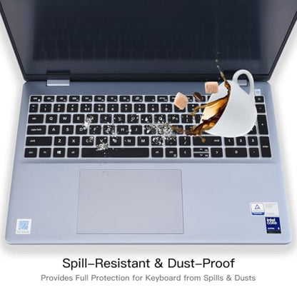 Keyboard Cover for 2025 Dell 16 Plus Laptop DB16250, Dell 16 Plus 2-in-1 Laptops DB16255 DB06250, Dell 16 Laptop DC16250 DC16251, Dell Inspiron 16 5640 5645 Keyboard Skin Protector, Black - color: Black