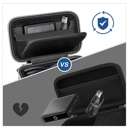 Laptop Power Bank Case for Anker 25000& Prime 27650，Black | Organizes the Power Bank, Small Cables and 100W Charging Base; Larger 150W Charging Base Does Not Fit, Case Only - color: black