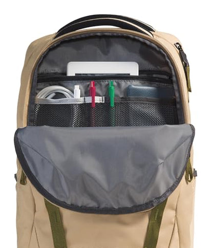 The North Face Vault Everyday Laptop Backpack, Khaki Stone/Blk, One Size | Commuter Travel Bag, Water-Repellent Finish, Spacious Compartment - color: Khaki Stone/Tnf Black