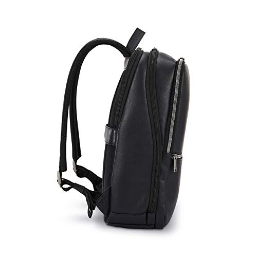 Samsonite Classic Leather Slim Backpack - color: Black