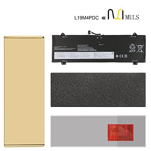 MULS L19M4PDC Laptop Battery for Lenovo Ideapad Yoga 7-14ITL5 7-15ITL5 82BJ | Series L19C4PDC L19L4PDC 5B10Z26482 5B10Z26485 SB10Z26486 5B10Z26479 SB10Z26483 15.36V 4622mAh 71Wh