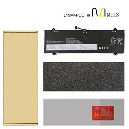 MULS L19M4PDC Laptop Battery for Lenovo Ideapad Yoga 7-14ITL5 7-15ITL5 82BJ | Series L19C4PDC L19L4PDC 5B10Z26482 5B10Z26485 SB10Z26486 5B10Z26479 SB10Z26483 15.36V 4622mAh 71Wh