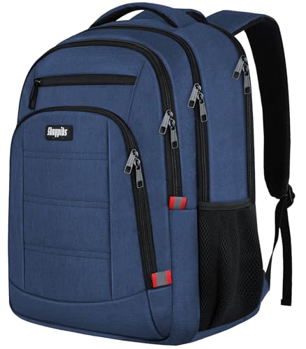 Travel Laptop Backpack for Men Women, 15.6 Inch School Backpacks with Reinforced Straps, Water-Resistant Bookbags Daypack for Work, College Anti-Theft Computer Backpack, Book Bag for Boys Teens, Blue - color: A5-blue, size: 15.6