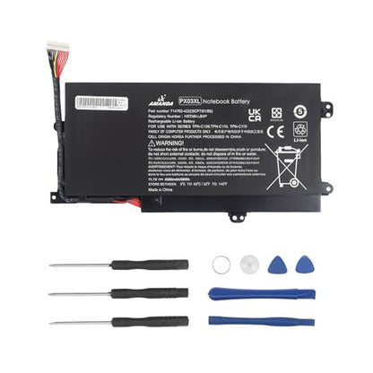 PX03XL PXO3XL 715050-001 Battery for HP Envy 14 Touchsmart M6 M6-K | 11.1V50Wh for HP Sleekbook M6-K125DX M6-K015DX M6-K025DX M6-K010DX M6-K022DX 14- K112NR 714762-1C1 TPN-C109 TPN-C110 TPN-C111 - size: 9.53*5.28*1.34 inch PX03XL