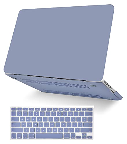 KECC Ultra Thin Case for MacBook Air 13 inch M5 2026 2025-2021 Release M4 M3 M2 M1 Pro/Max Chip, Lightweight Plastic Hard Shell for MacBook Air 13.3” + Keyboard Cover, Lavender Blue - color: Lavender Blue, size: Air 13" M2-M5 2022-2026
