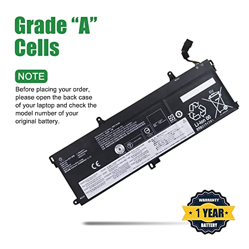 02DL012 L18M3P71 SB10K97650 Battery Replacement for Lenovo ThinkPad T15 T590 P53S P15S Series 02DL011 L18L3P71 SB10K97649 L20D3P71 SB10T83156 SB10T83157 SB10W51924 SB10W51930 SB10W51931 - size: 13.4*5.5*1.1inch 02DL012